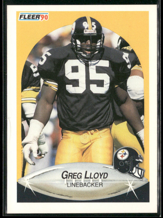 Greg Lloyd 1990 Fleer #147 RC Pittsburgh Steelers
