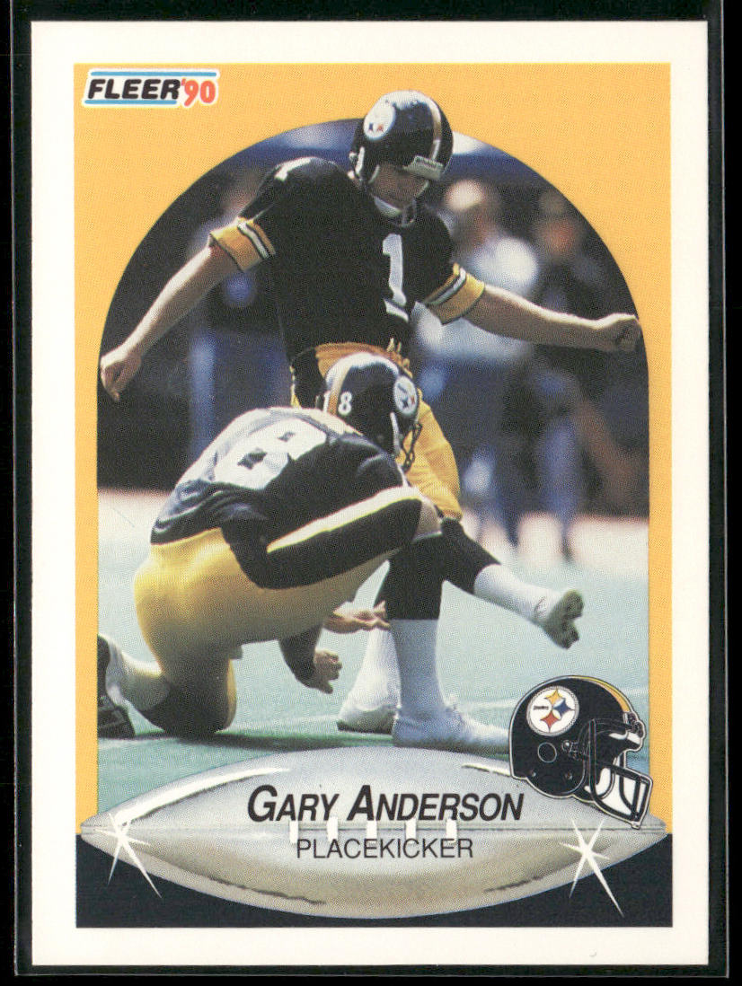 Gary Anderson 1990 Fleer #139 Pittsburgh Steelers