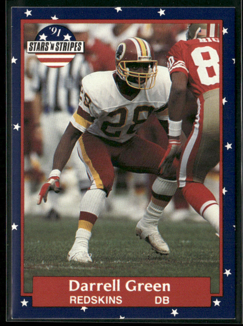 Darrell Green 1991 Fleer Stars 'n Stripes #116 Washington Redskins