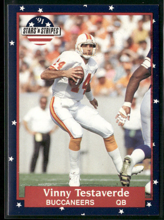 Vinny Testaverde 1991 Fleer Stars 'n Stripes #113 Tampa Bay Buccaneers