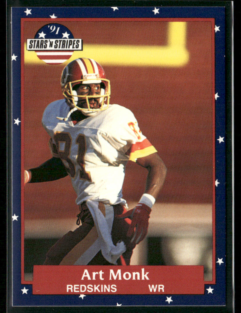 Art Monk 1991 Fleer Stars 'n Stripes #118 Washington Redskins