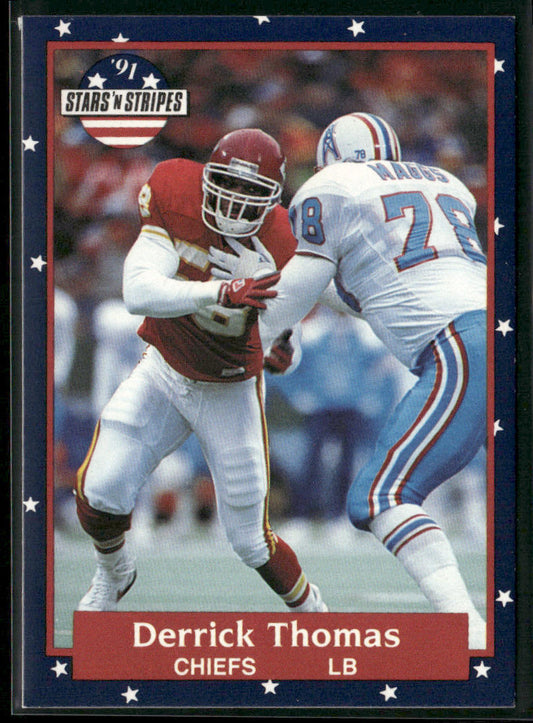 Derrick Thomas 1991 Fleer Stars 'n Stripes #33 Kansas City Chiefs