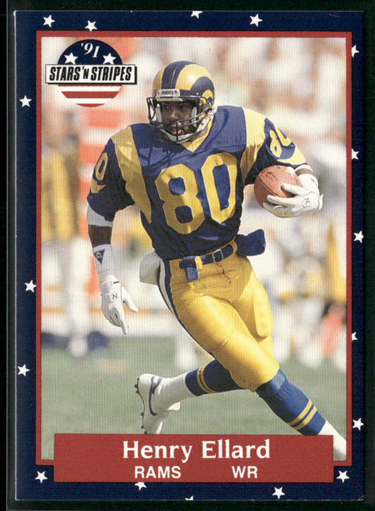 Henry Ellard 1991 Fleer Stars 'n Stripes #77 Los Angeles Rams