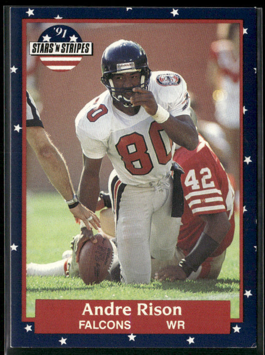 Andre Rison 1991 Fleer Stars 'n Stripes #63 Atlanta Falcons