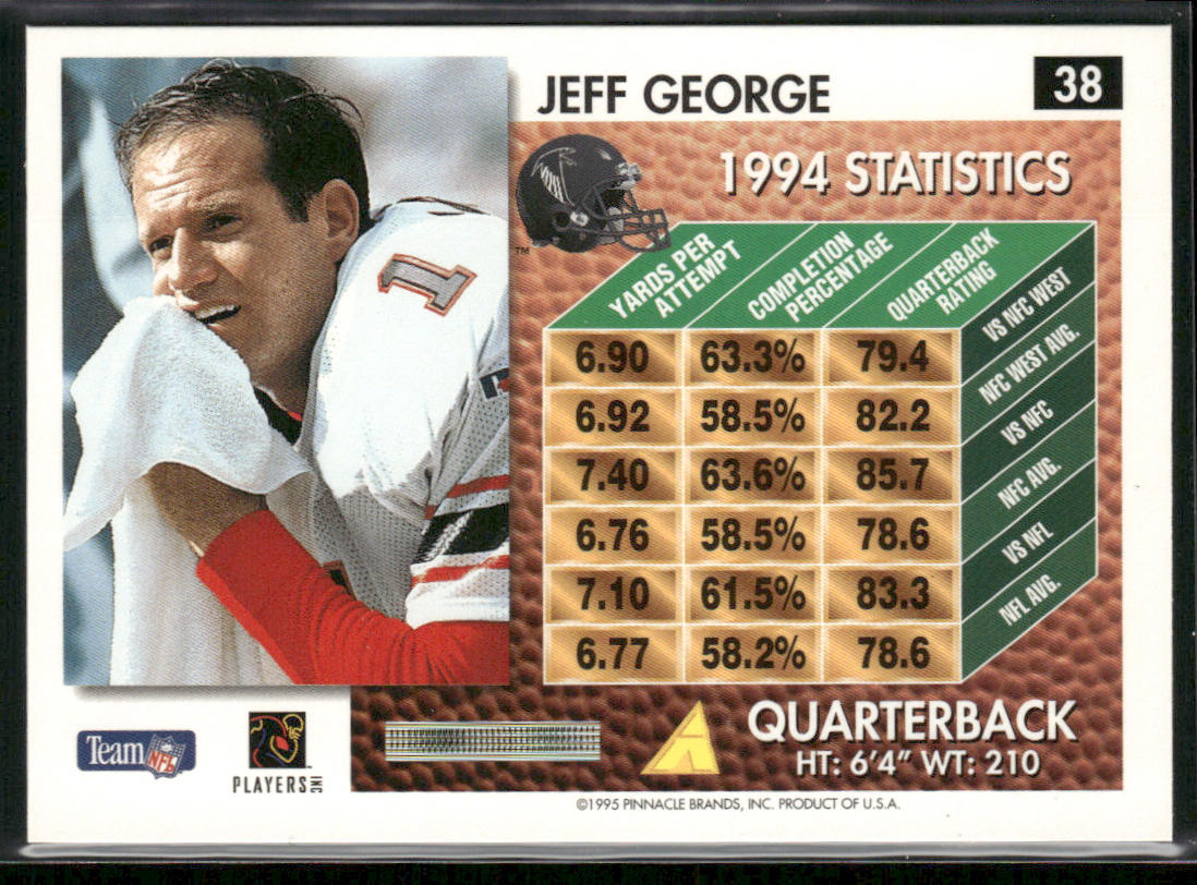 Jeff George 1995 Summit #38 Atlanta Falcons