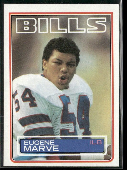 Eugene Marve 1983 Topps #227 RC Buffalo Bills