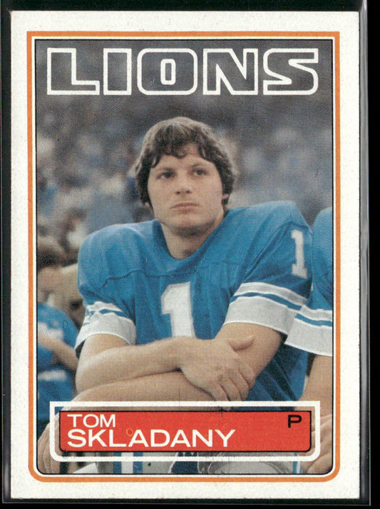 Tom Skladany 1983 Topps #71 Detroit Lions