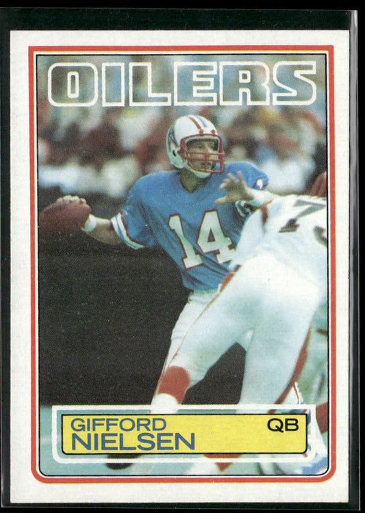 Gifford Nielsen 1983 Topps #279 Houston Oilers