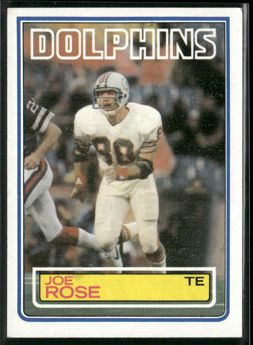 Joe Rose 1983 Topps #320 RC Miami Dolphins
