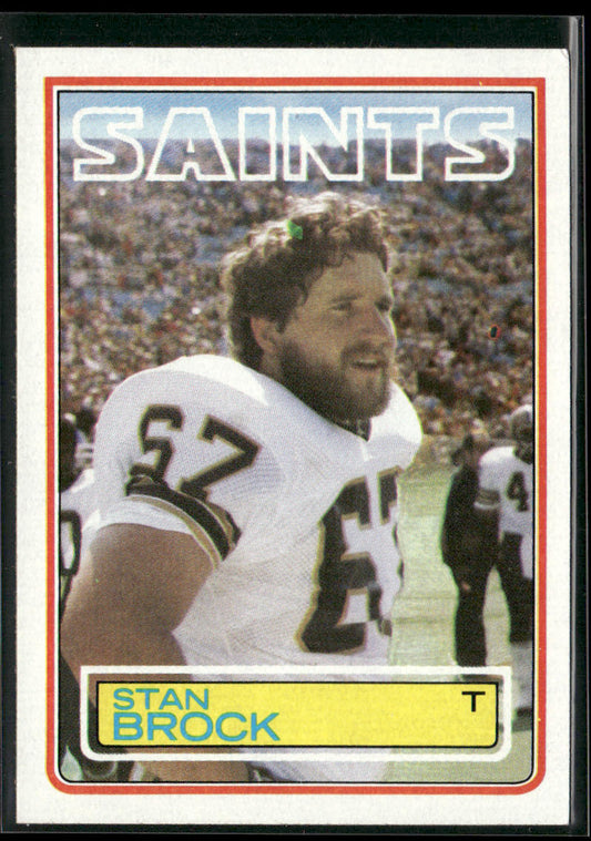 Stan Brock 1983 Topps #110 RC New Orleans Saints