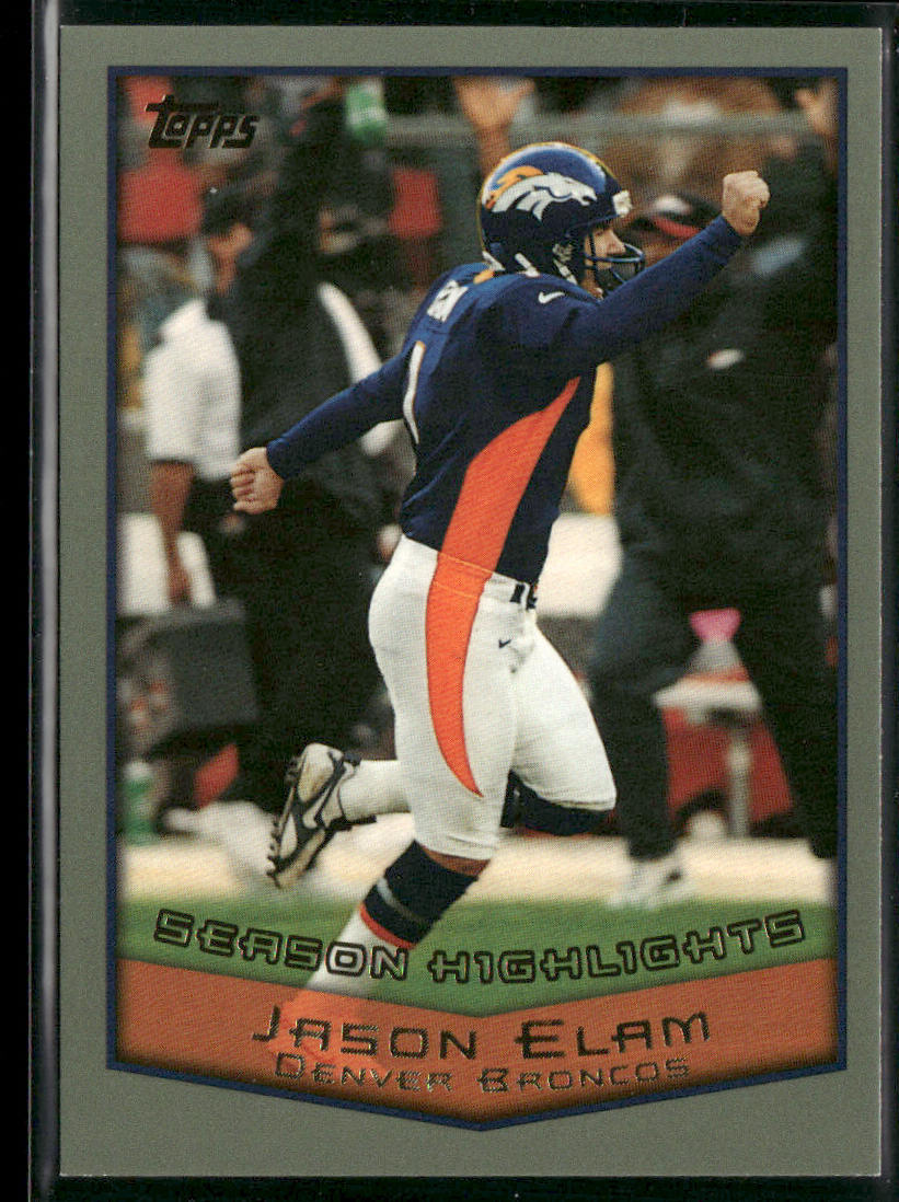 Jason Elam 1999 Topps #314 Denver Broncos