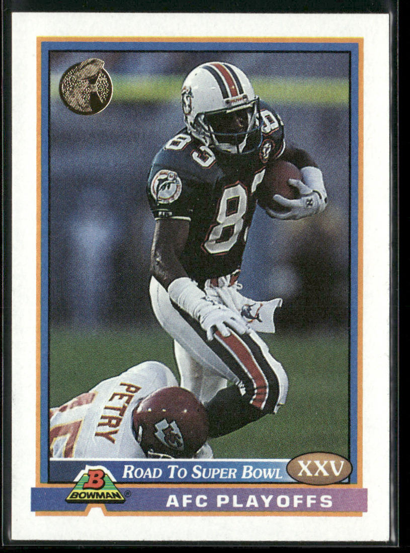 Road to Super Bowl XXV: Dolphins vs. Chiefs 1991 Bowman #549a