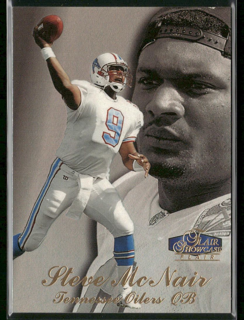 Steve McNair 1998 Flair Showcase #30 Tennessee Oilers