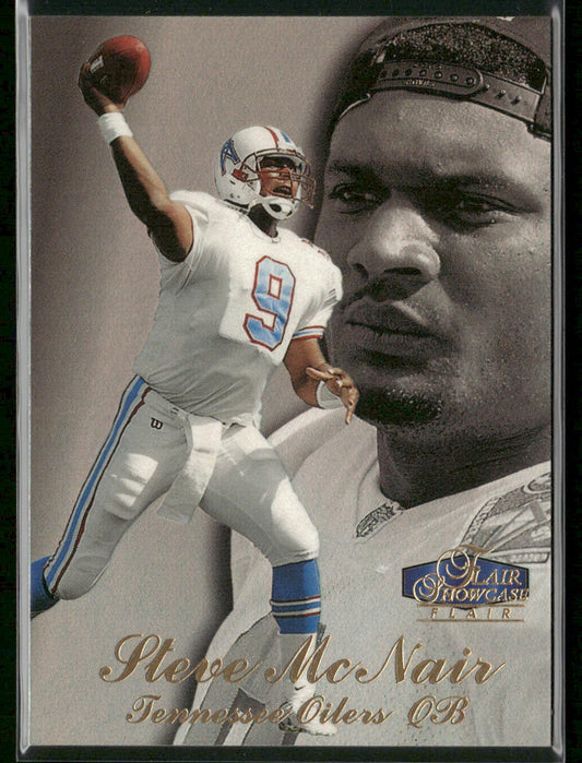 Steve McNair 1998 Flair Showcase #30 Tennessee Oilers