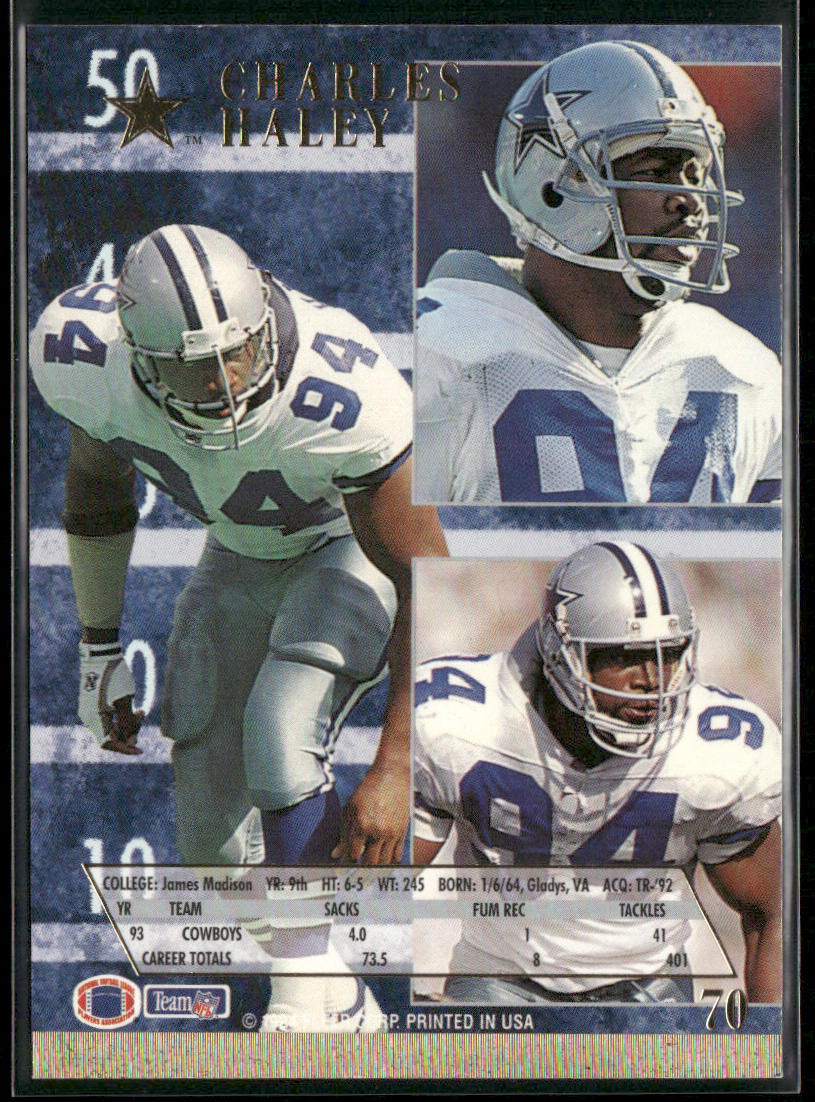 Charles Haley 1994 Ultra #70 Dallas Cowboys