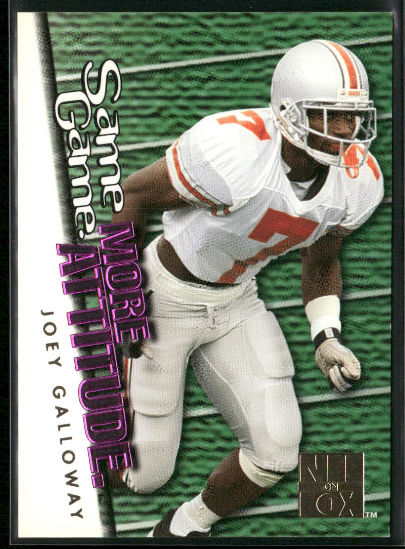 Joey Galloway 1995 SkyBox Impact NFL on FOX: Same Game More Attitude #F5