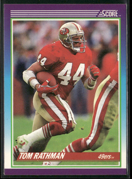 Tom Rathman 1990 Score #188 San Francisco 49ers