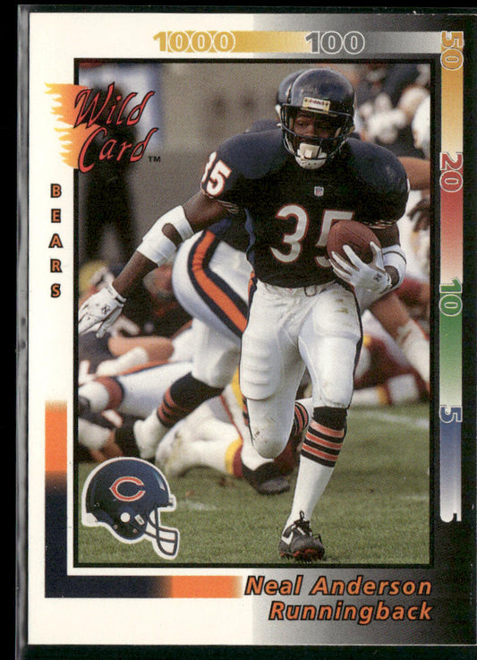 Neal Anderson 1992 Wild Card #139 Chicago Bears