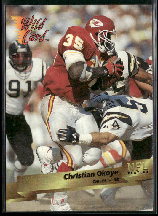 Christian Okoye 1993 Wild Card #68 Kansas City Chiefs