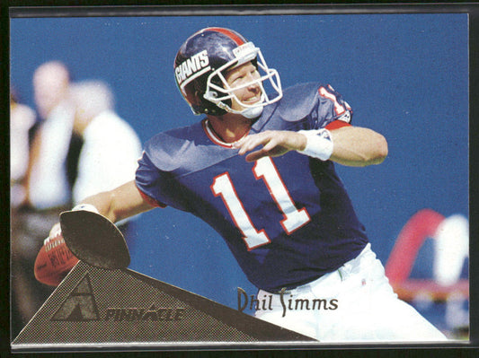 Phil Simms 1994 Pinnacle #5 New York Giants