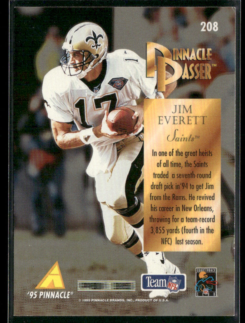 Jim Everett 1995 Pinnacle #208 New Orleans Saints