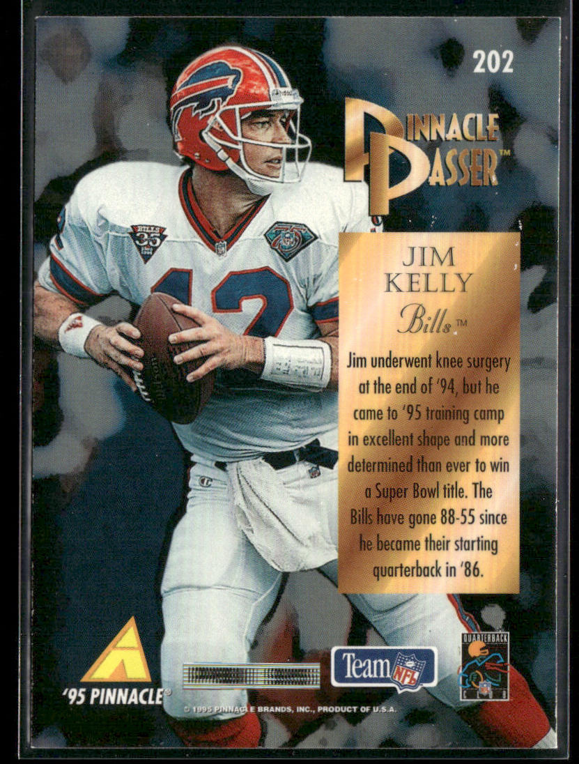 Jim Kelly 1995 Pinnacle #202 Buffalo Bills