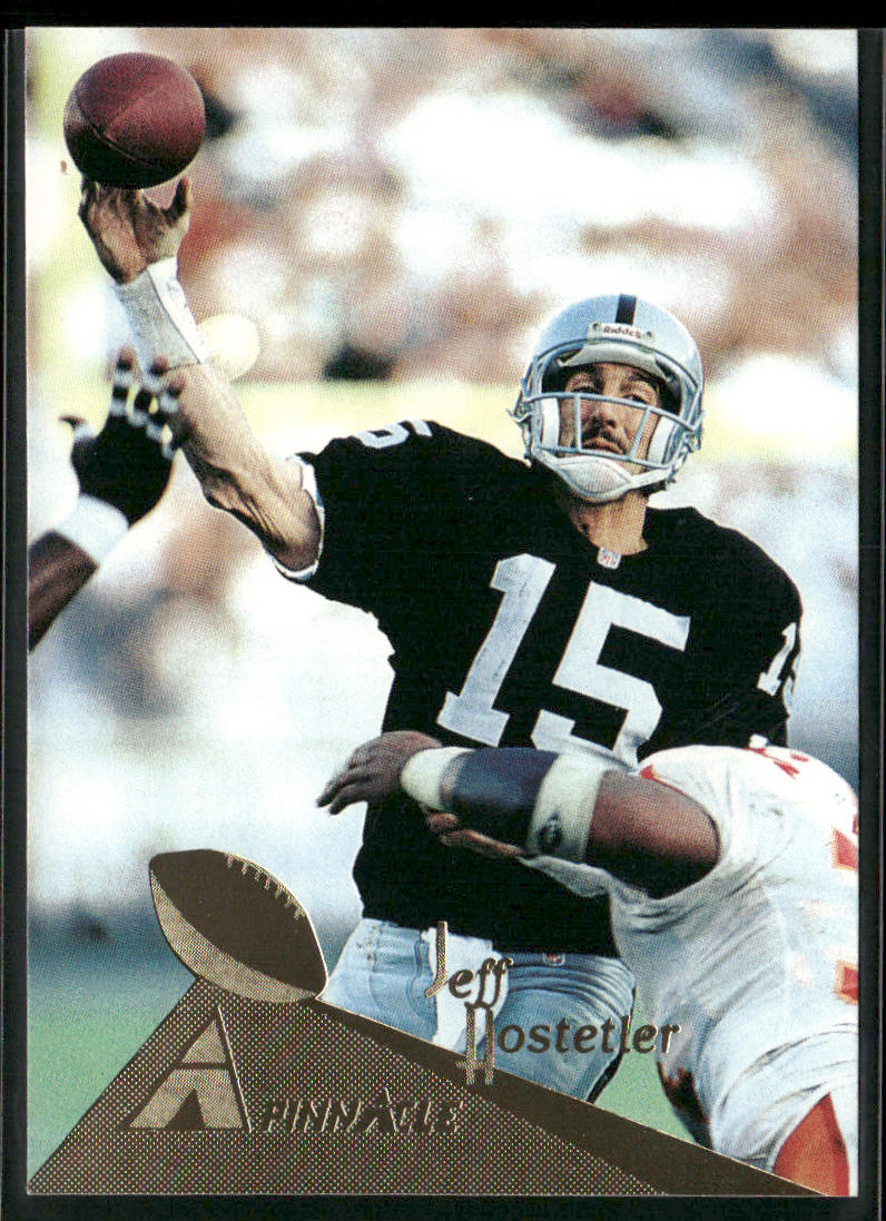 Jeff Hostetler 1994 Pinnacle #10 Los Angeles Raiders
