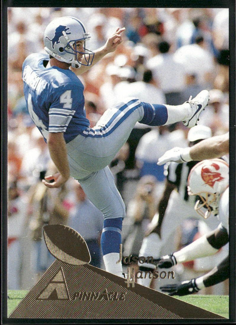 Jason Hanson 1994 Pinnacle #72 Detroit Lions