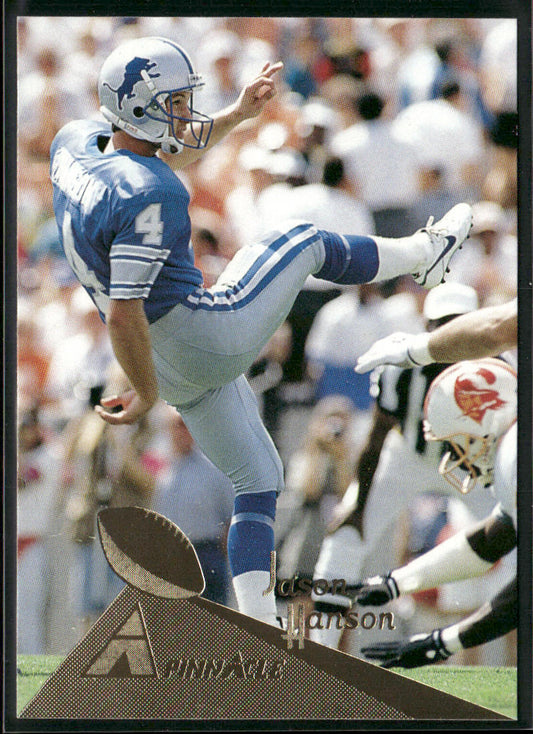 Jason Hanson 1994 Pinnacle #72 Detroit Lions