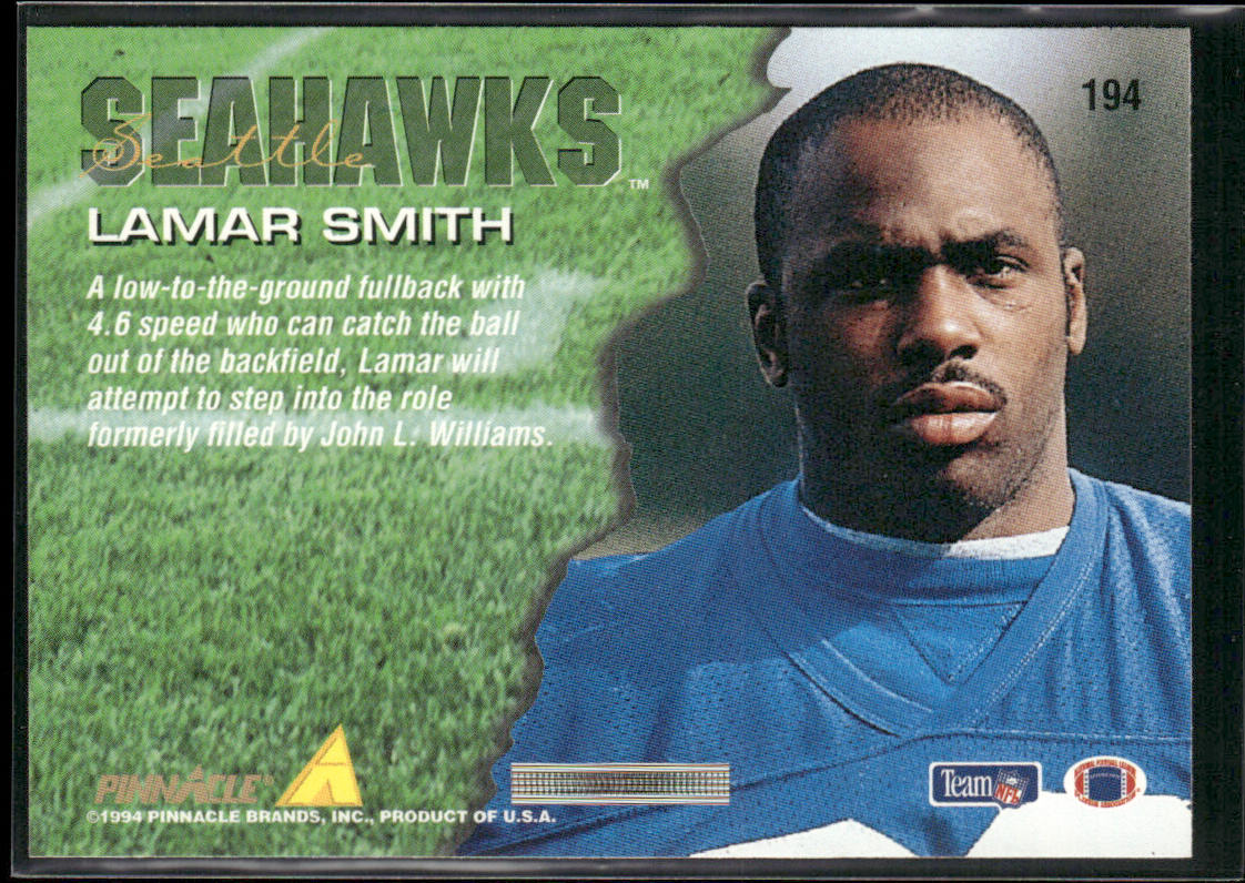 Lamar Smith 1994 Pinnacle #194 RC Seattle Seahawks