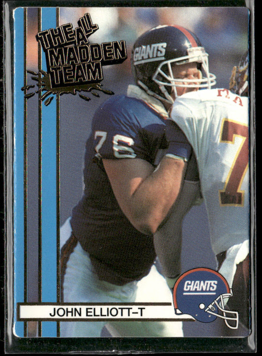 John Elliott 1990 Action Packed All-Madden #54 New York Giants