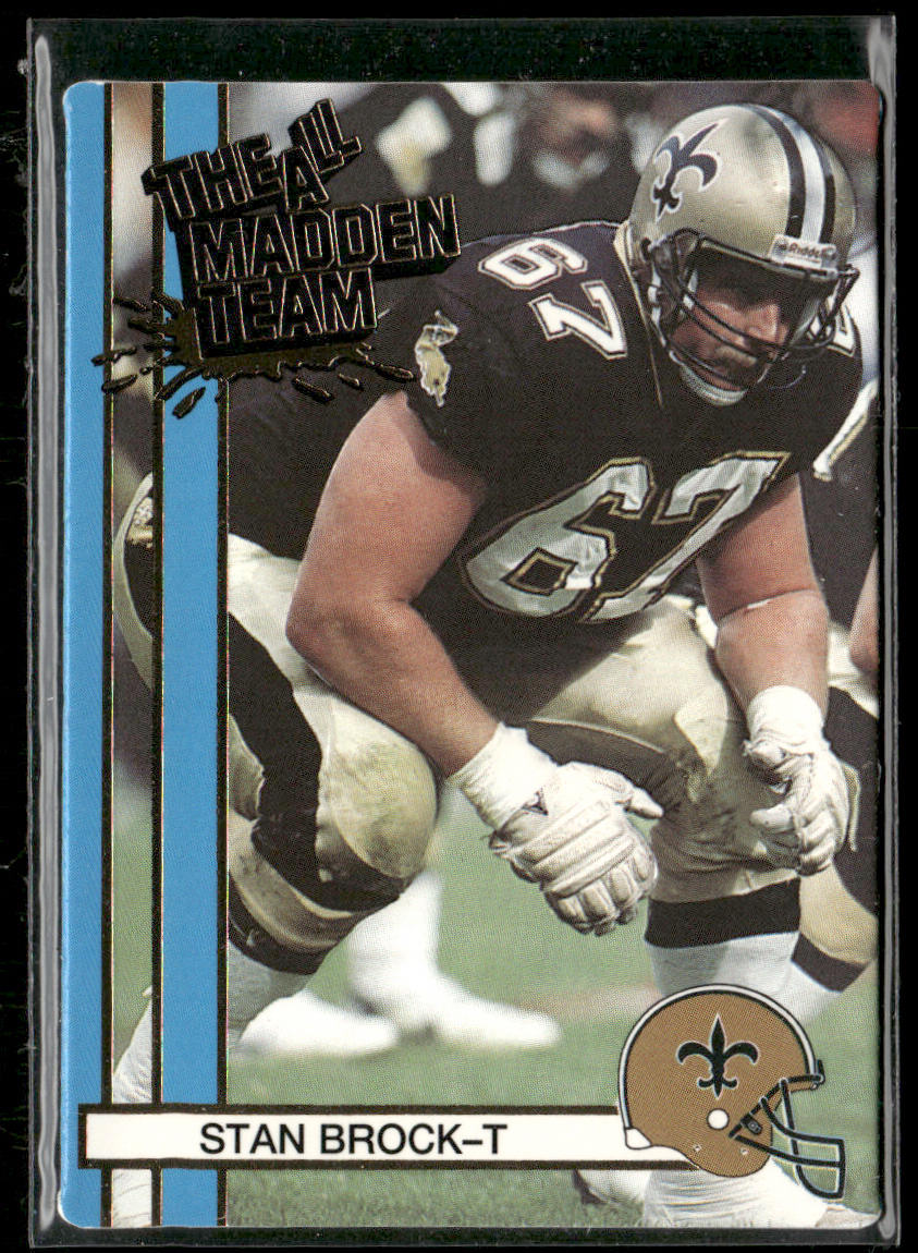 Stan Brock 1990 Action Packed All-Madden #51 New Orleans Saints