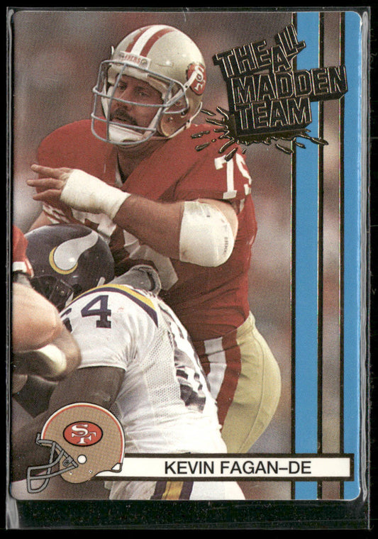 Kevin Fagan 1990 Action Packed All-Madden #44 San Francisco 49ers