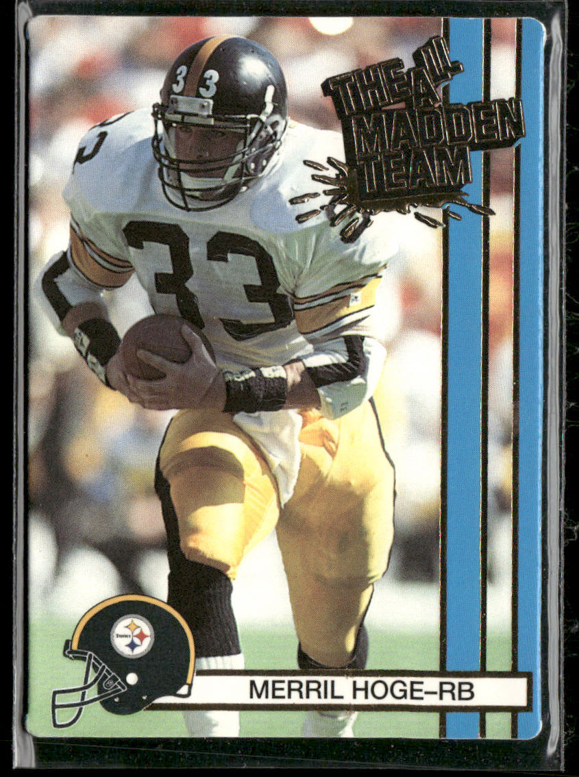 Merril Hoge 1990 Action Packed All-Madden #37 Pittsburgh Steelers