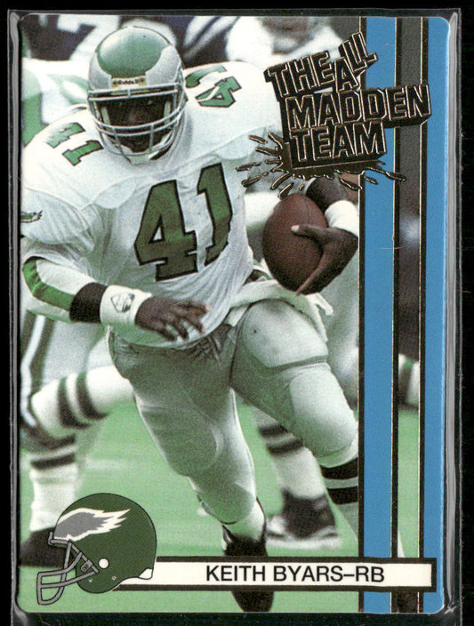 Keith Byars 1990 Action Packed All-Madden #25 Philadelphia Eagles