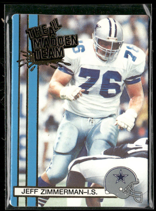 Jeff Zimmerman 1990 Action Packed All-Madden #23 Dallas Cowboys