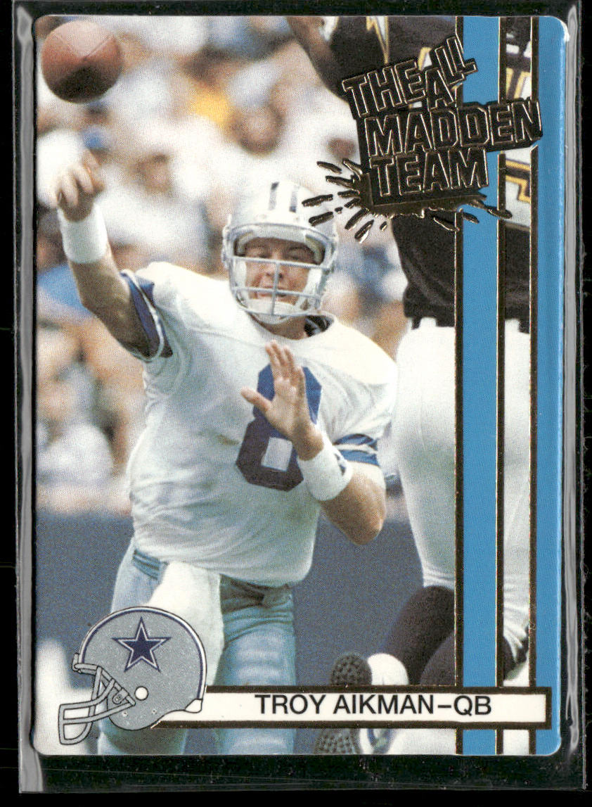 Troy Aikman 1990 Action Packed All-Madden #21 Dallas Cowboys