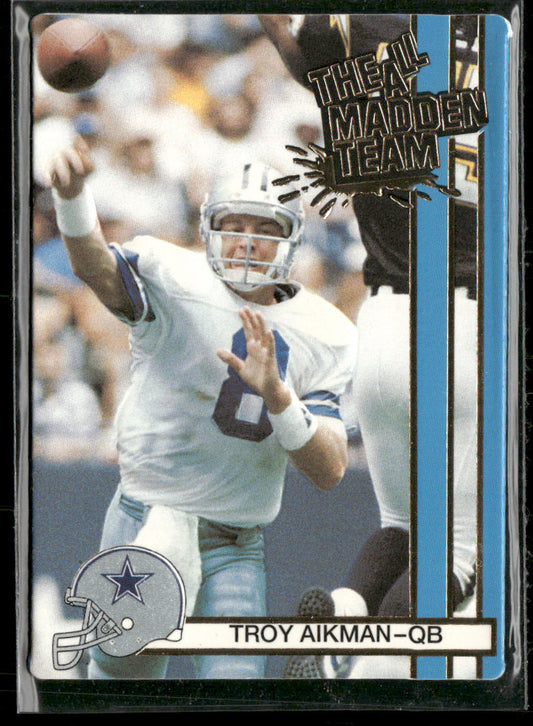 Troy Aikman 1990 Action Packed All-Madden #21 Dallas Cowboys