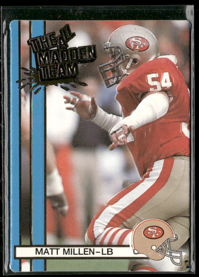 Matt Millen 1990 Action Packed All-Madden #18 San Francisco 49ers