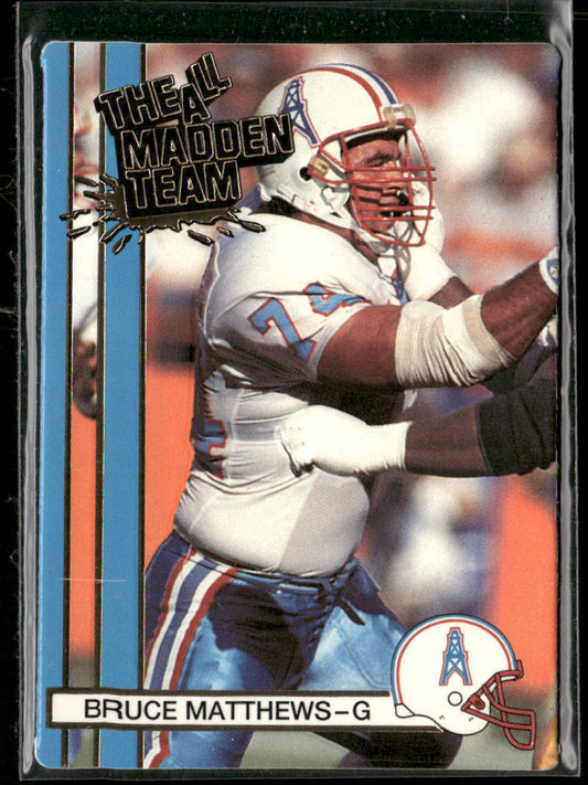 Bruce Matthews 1990 Action Packed All-Madden #17 Houston Oilers