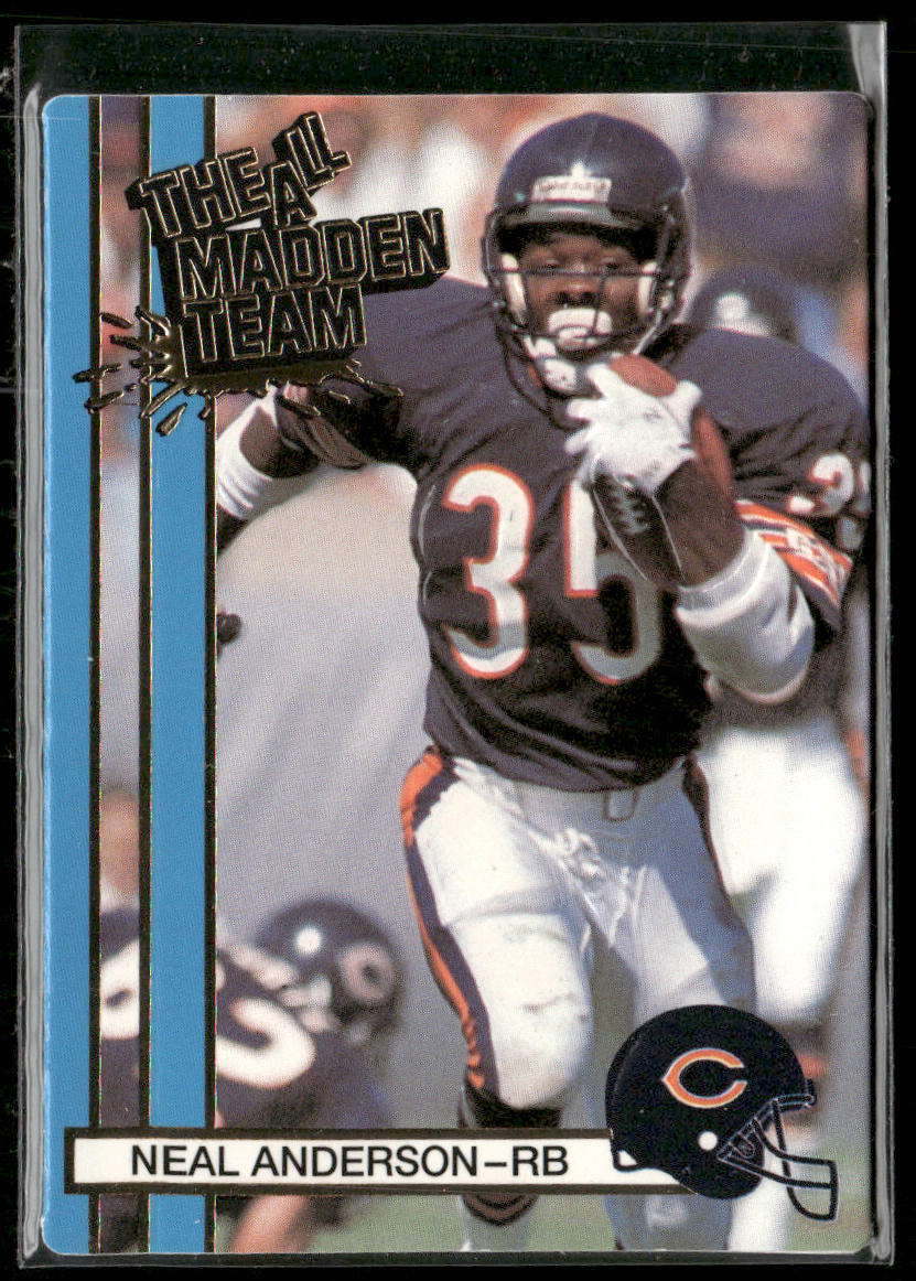 Neal Anderson 1990 Action Packed All-Madden #16 Chicago Bears