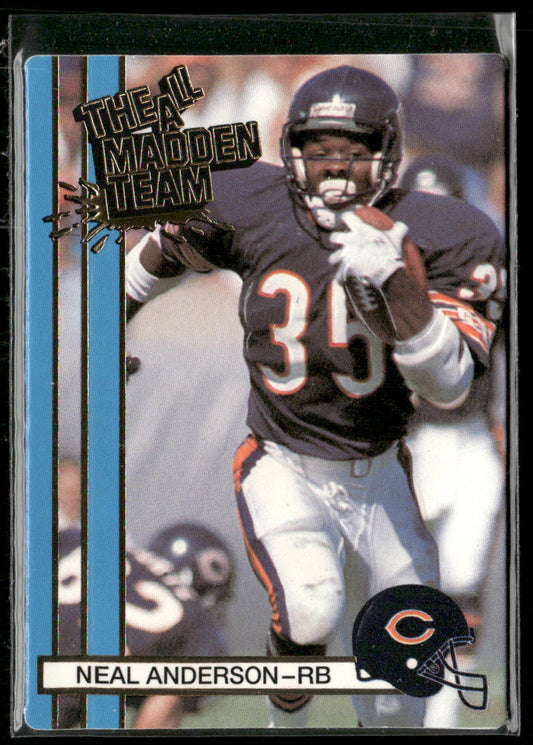 Neal Anderson 1990 Action Packed All-Madden #16 Chicago Bears