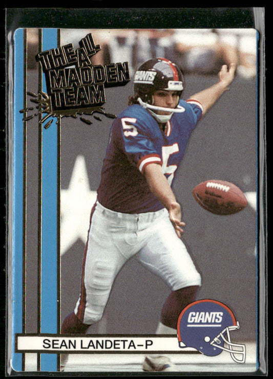 Sean Landeta 1990 Action Packed All-Madden #14 New York Giants