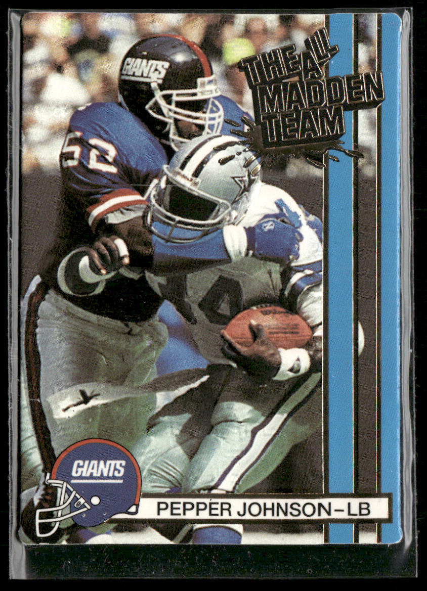 Pepper Johnson 1990 Action Packed All-Madden #11 New York Giants