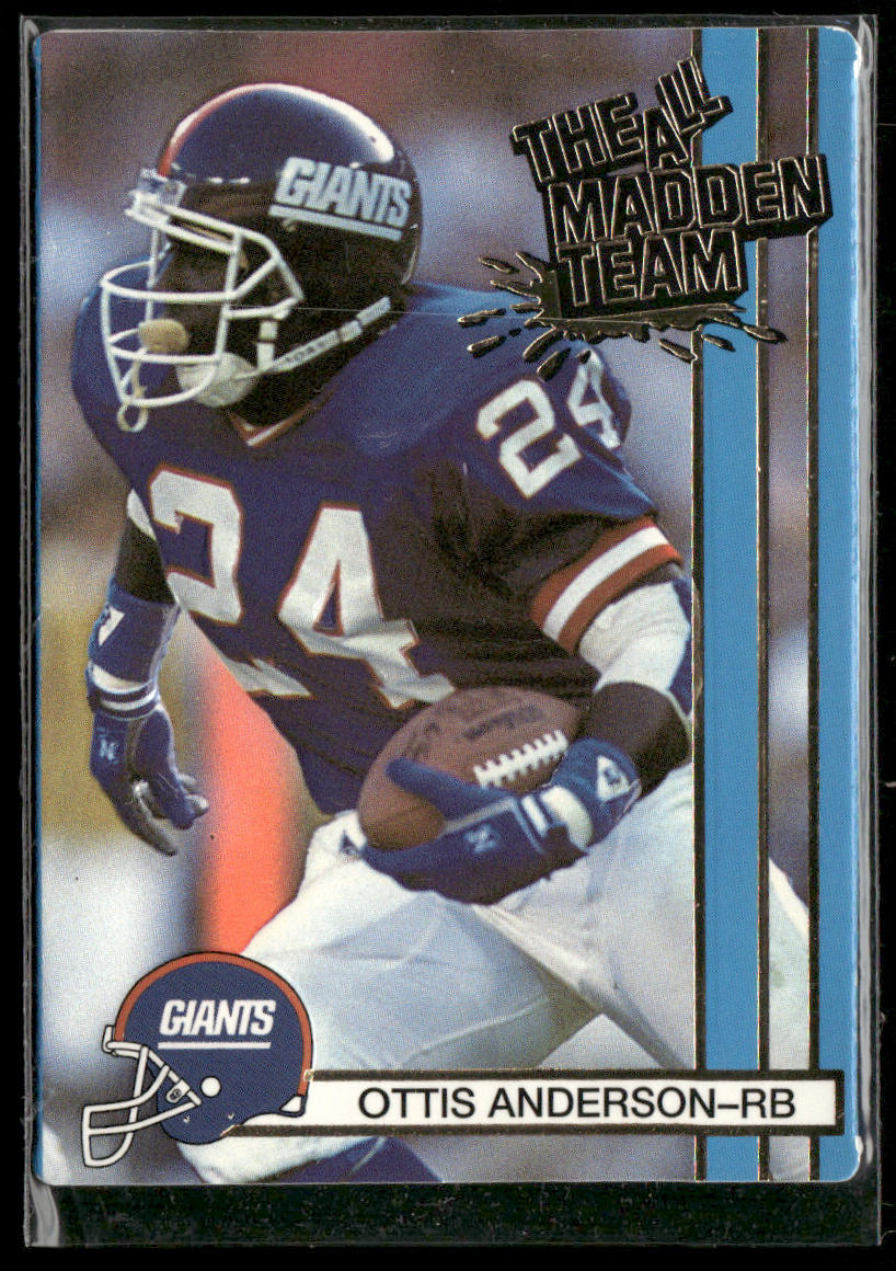 Ottis Anderson 1990 Action Packed All-Madden #6 New York Giants
