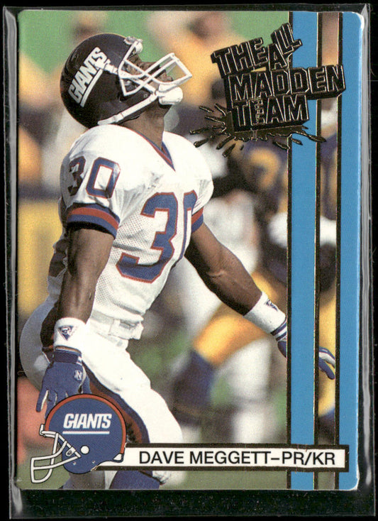 Dave Meggett 1990 Action Packed All-Madden #5 New York Giants