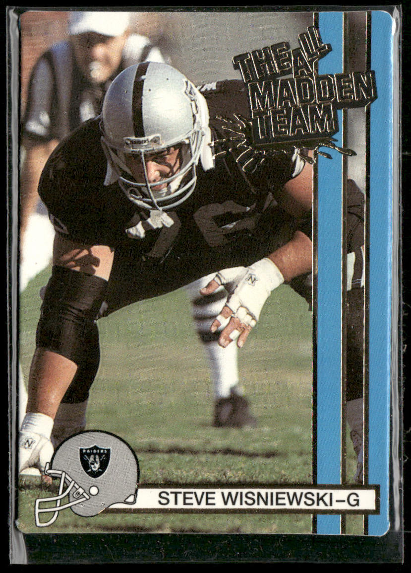 Steve Wisniewski 1990 Action Packed All-Madden #4 Los Angeles Raiders