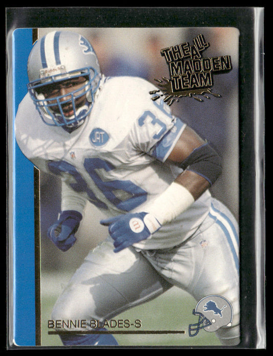 Bennie Blades 1991 Action Packed All-Madden #22 Detroit Lions