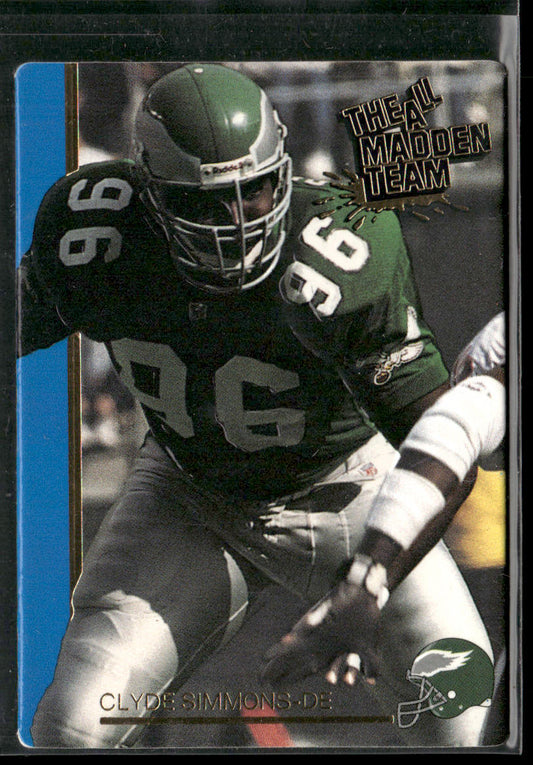 Clyde Simmons 1991 Action Packed All-Madden #18 Philadelphia Eagles