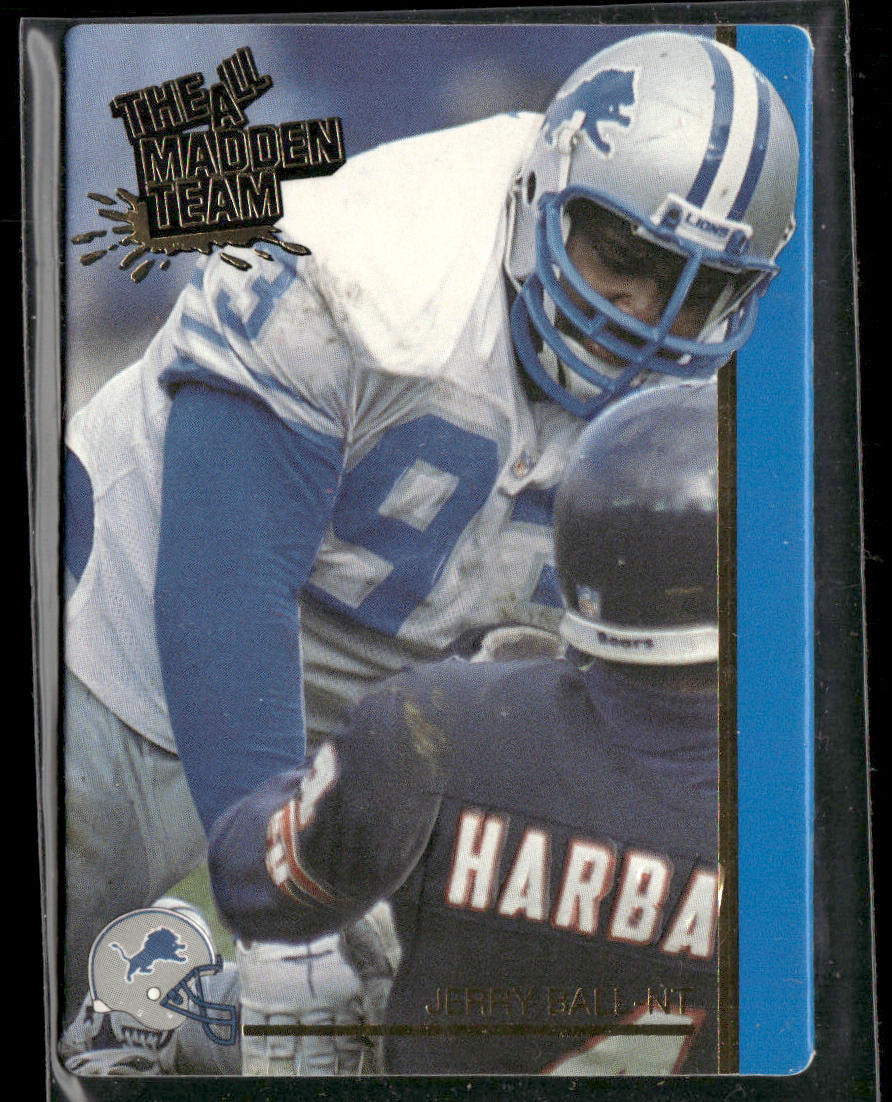 Jerry Ball 1991 Action Packed All-Madden #14 Detroit Lions